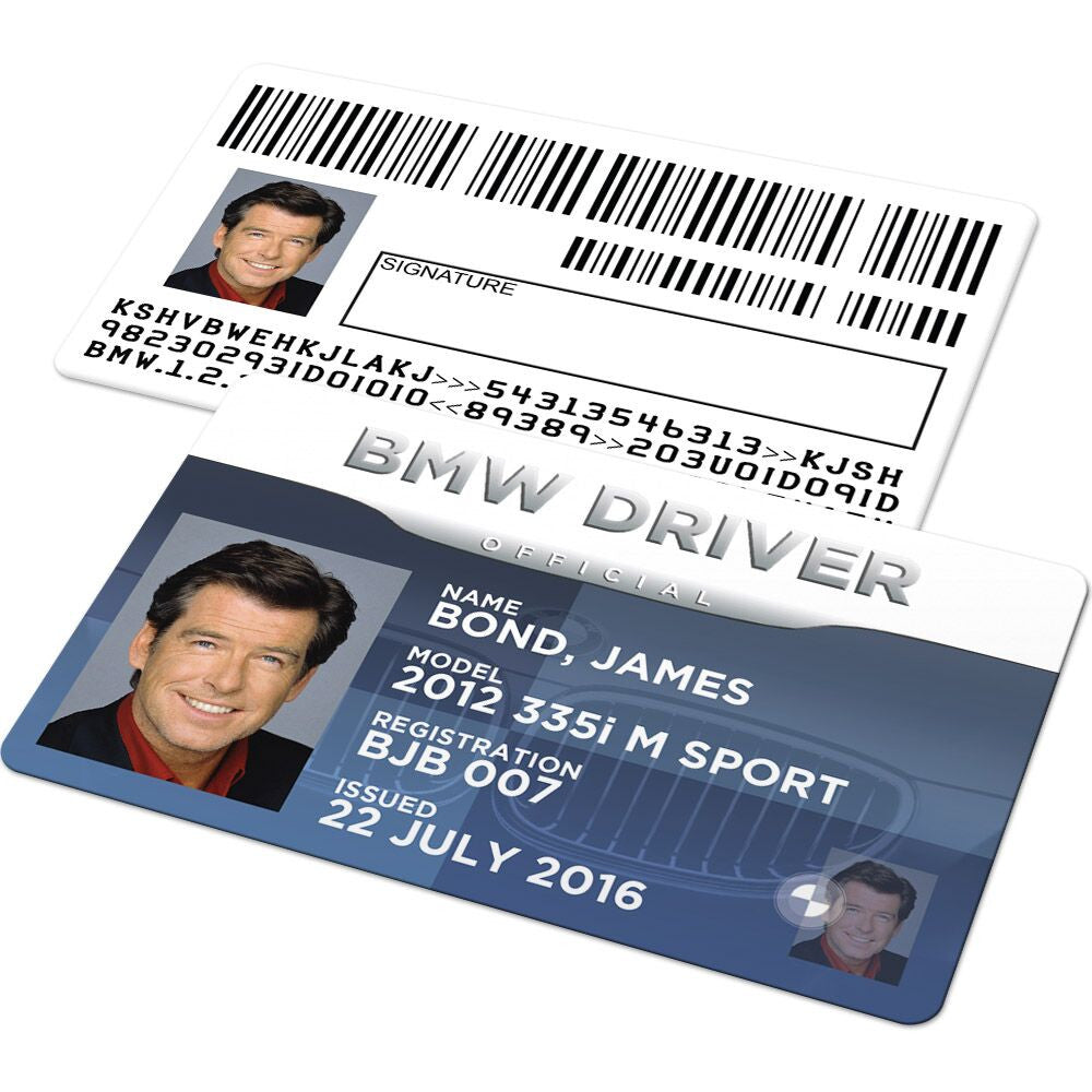 Custom ID Card BMW Novelty Drivers License Driver Or