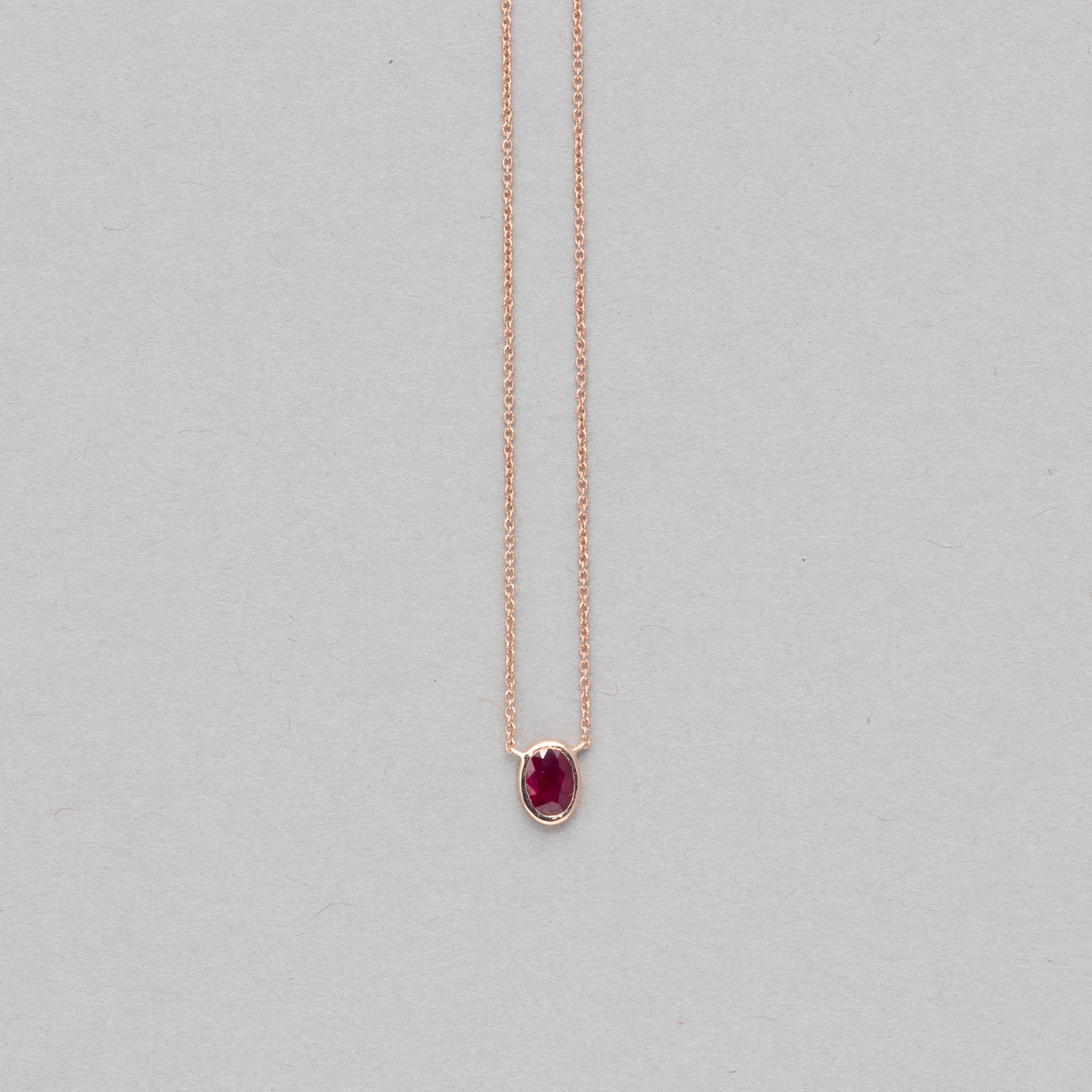 NFC - Single bezel Ruby necklace - Norbu