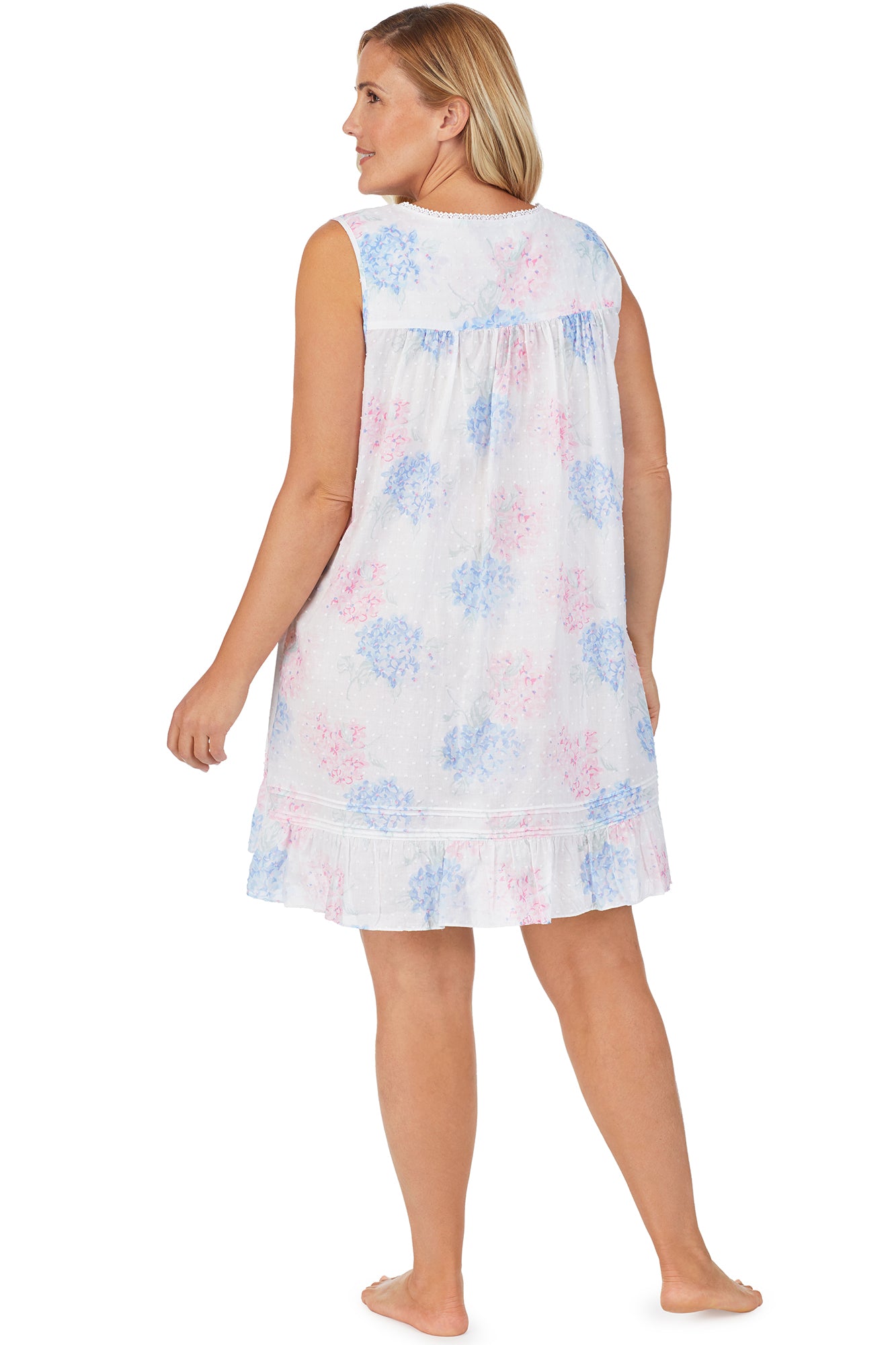 Hydrangea Swiss Dot Chemise - Plus Size