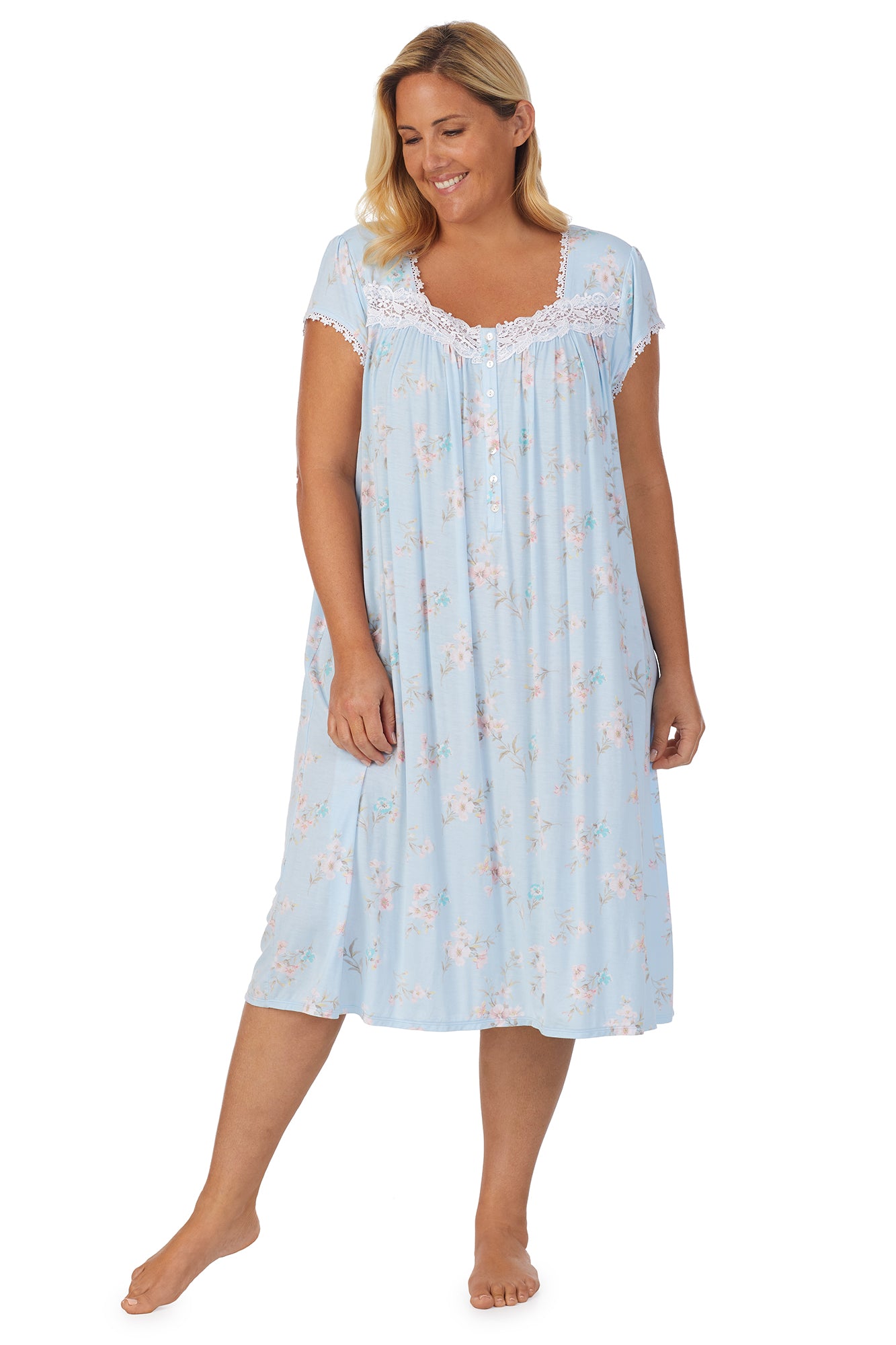 Water Lily Waltz Nightgown - Plus