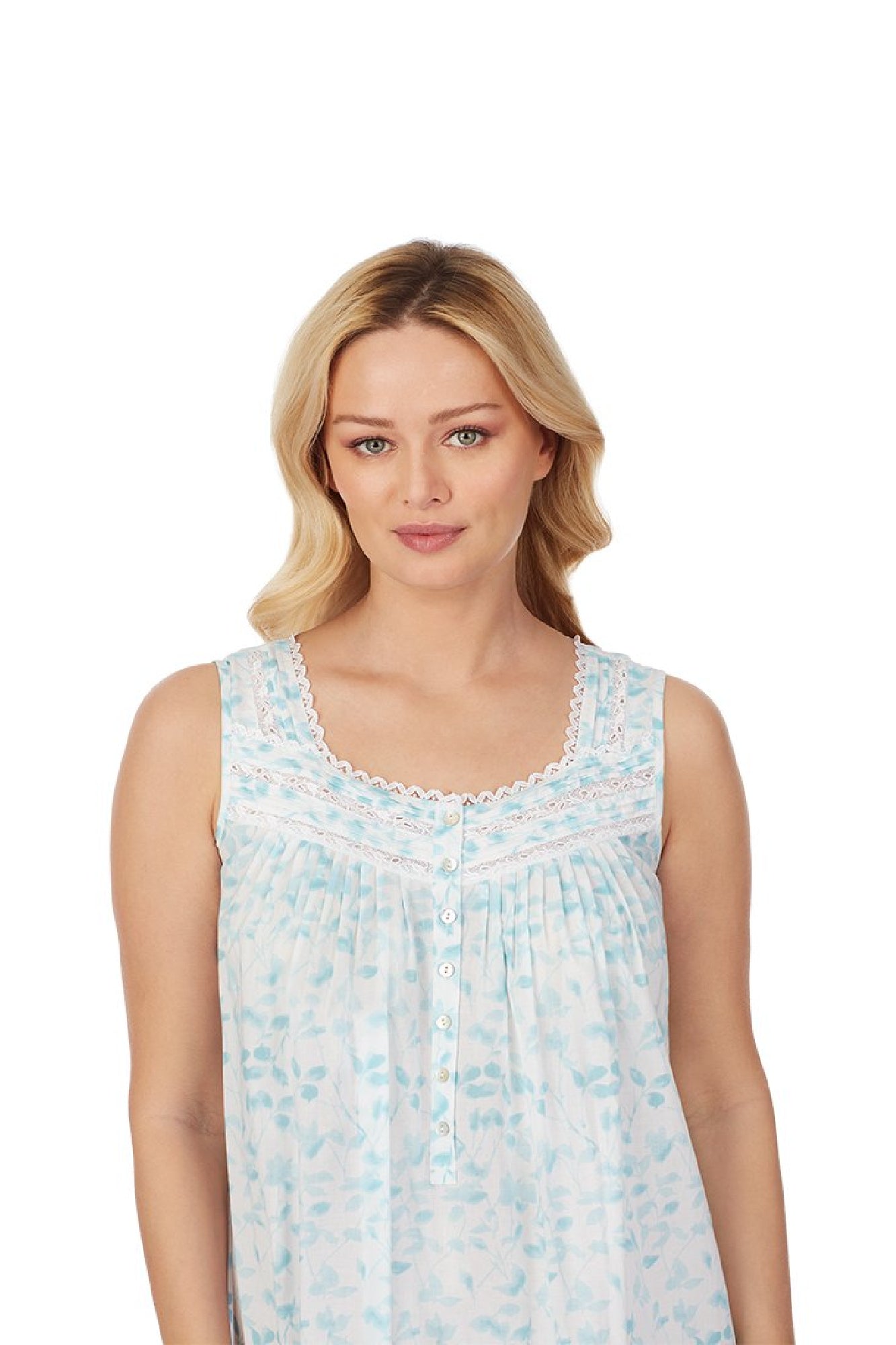 Aqua Leaf Ballet Nightgown