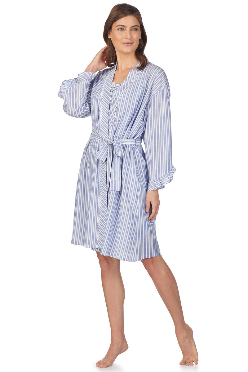 Monterey Stripe Wrap Robe – Eileen West