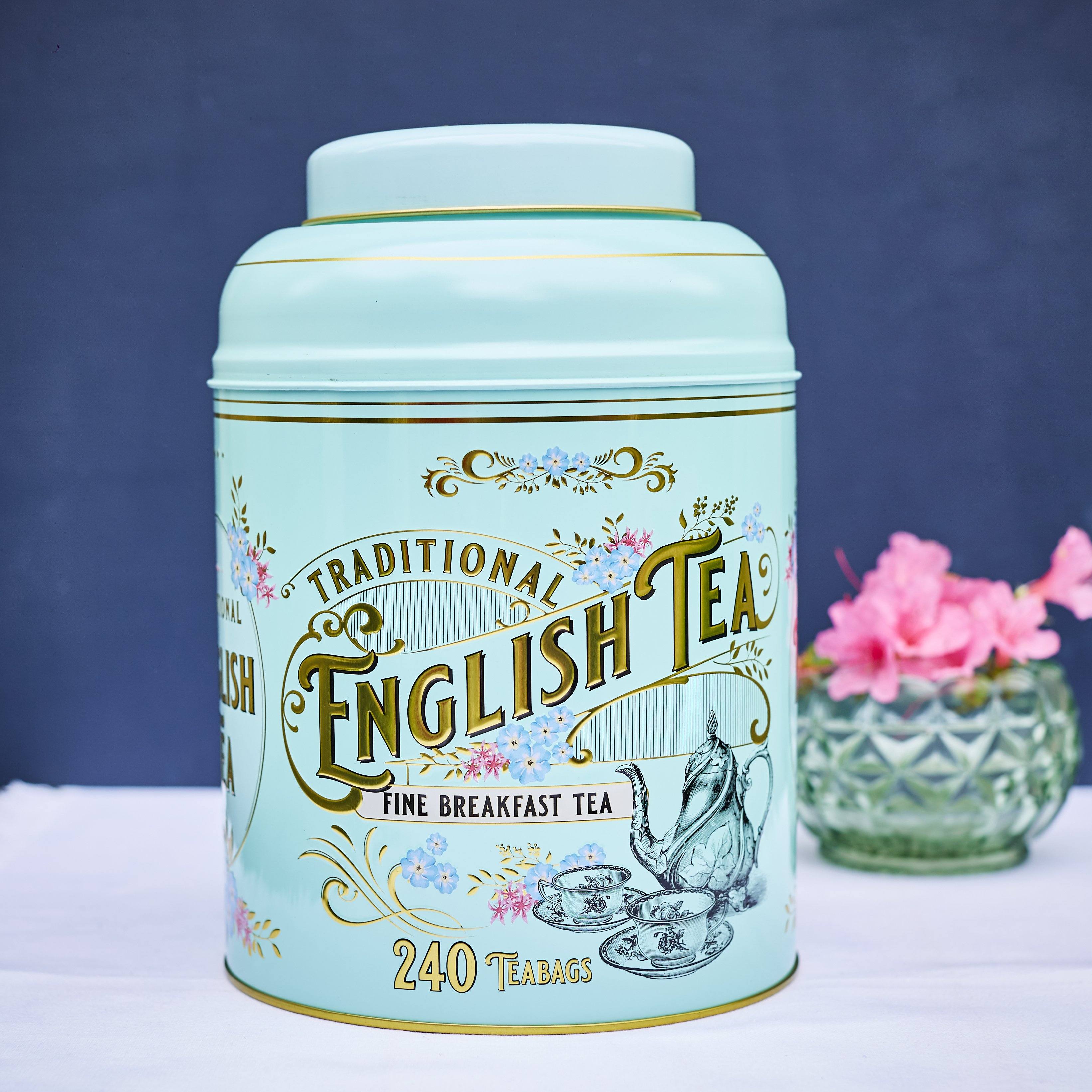 Image of Vintage Victorian XL Tea Caddy - Mint Green