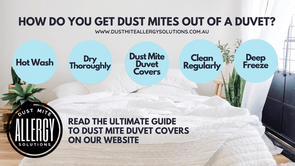 How do you get dust mites out of a duvet