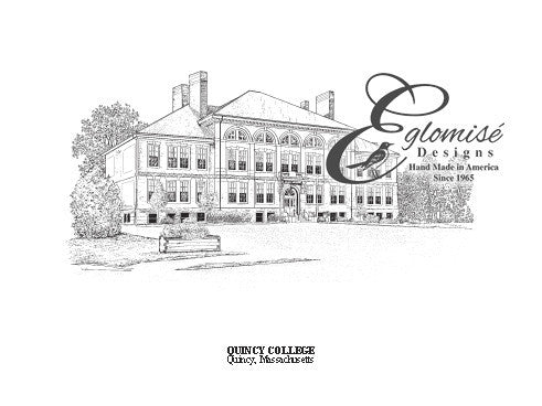 Eglomise Designs Quincy College (Massachusetts) ~ Antique