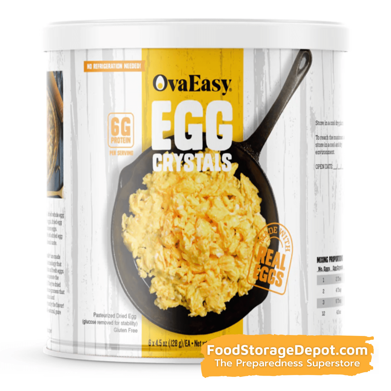 Freeze-Dried Scrambled Eggs with Bacon Can - Mountain House (GF) Glute –  FoodStorageDepot