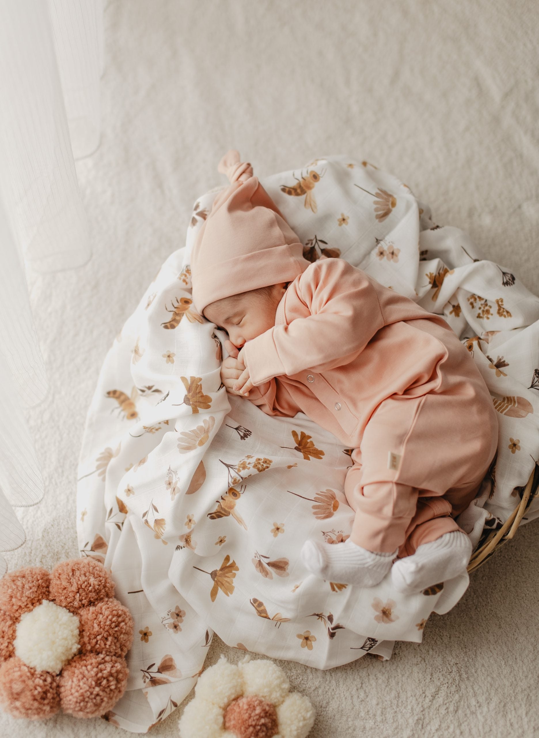 Pink Jumpsuit and Hat