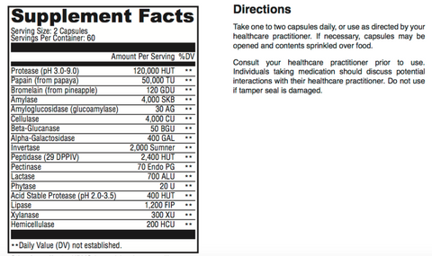 GI-Zyme - Inspired Health Apothecary - Digestive Enzymes