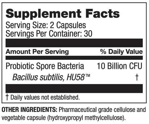 HU58 Supplement Facts