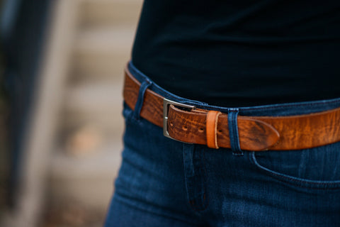 Our Curved Leather Belt Converted Another: Very Truly Yours Jennifer ...