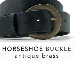 Horseshoe Buckle - Antique Brass