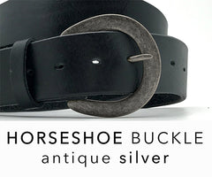 Horseshoe Buckle - Antique Silver
