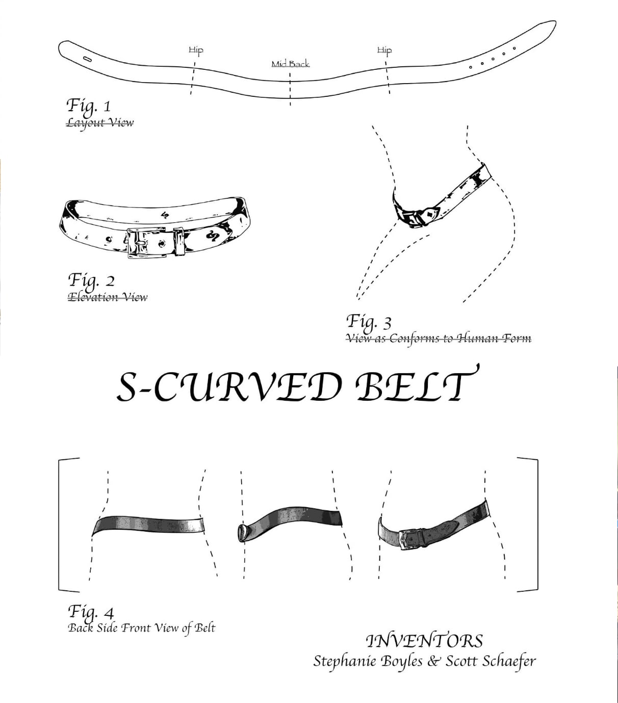 belt patent technical drawings