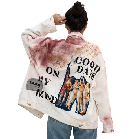Designer painted denim jackets are excellent for party outings.