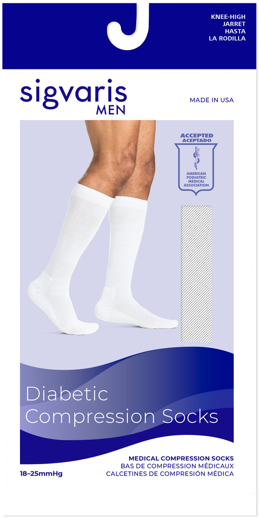 Sigvaris Dynaven Men's 20-30mmHg Knee High Compression Stockings (Special Order Only) X-Large - Short / Black