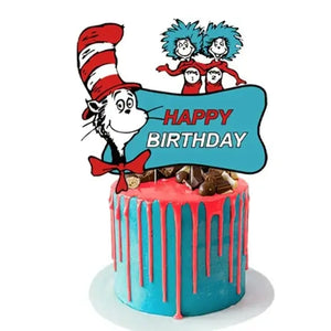 Cat in the Hat Cake Topper - The Spotted Cottage - Cat In The Hat Cake Topper