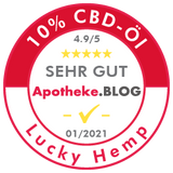 Set de Aceite 10% + 20% Aceites de CBD de Espectro Completo Lucky Hemp Badge