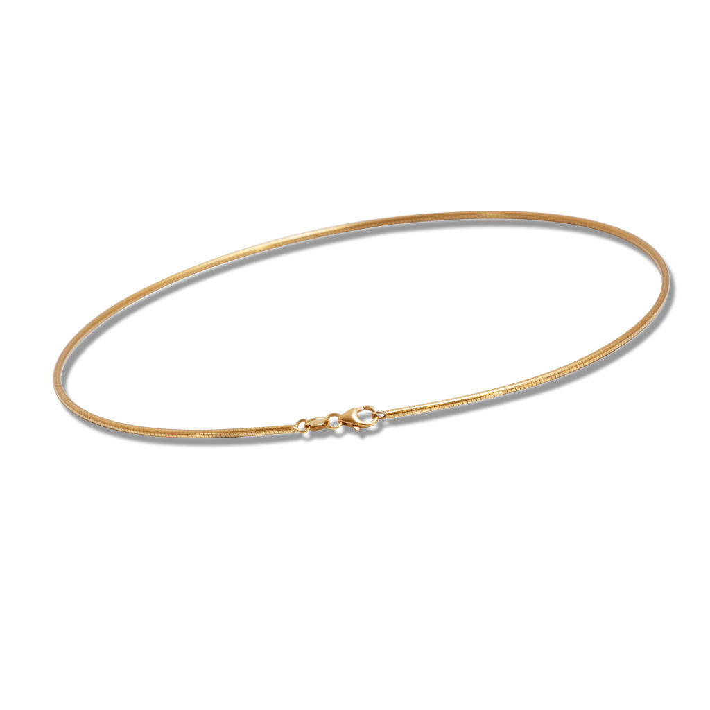 18K Yellow Gold Omega Necklace - Willie 