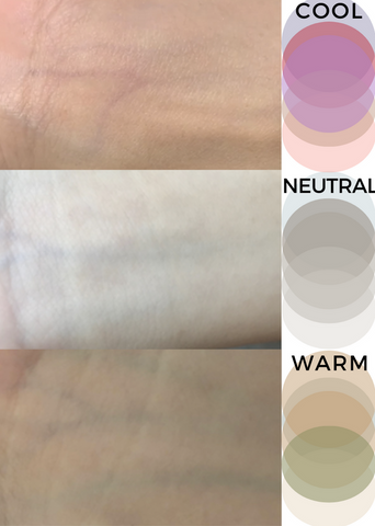 Skintones, How to find undertone by seeing veins, How to choose foundation for warm, cool, neutral undertone
