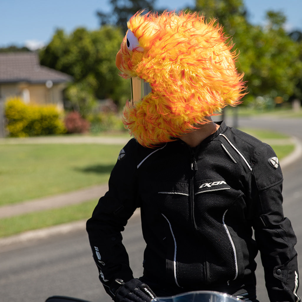 Motorcycle Helmet Cover - Red, Orange and Yellow - Moto Loot