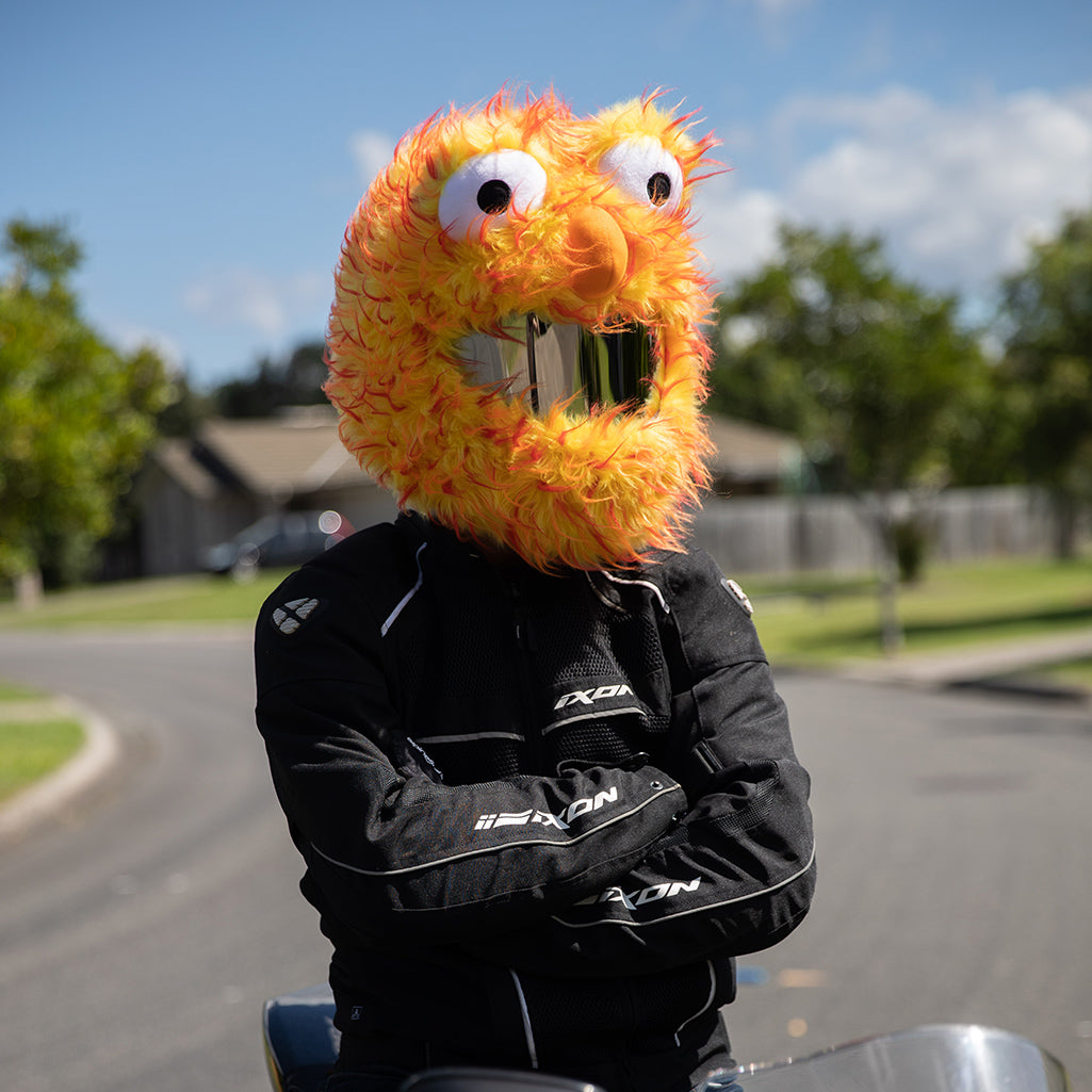 orange helmet cover