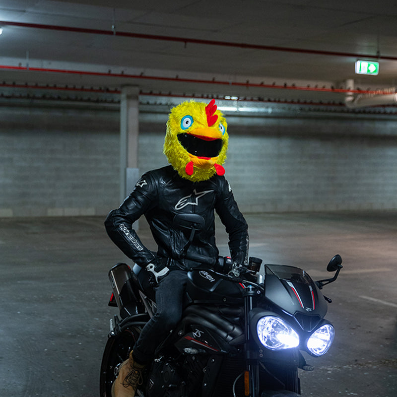 Motorcycle Helmet Cover - Chicken - Moto Loot