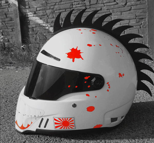 Motorcycle Helmet Mohawk - Moto Loot