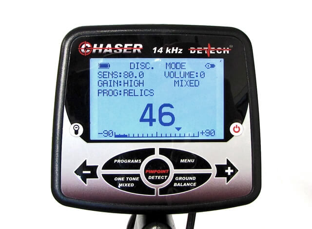 Detech Chaser LCD Display Screen Navigation
