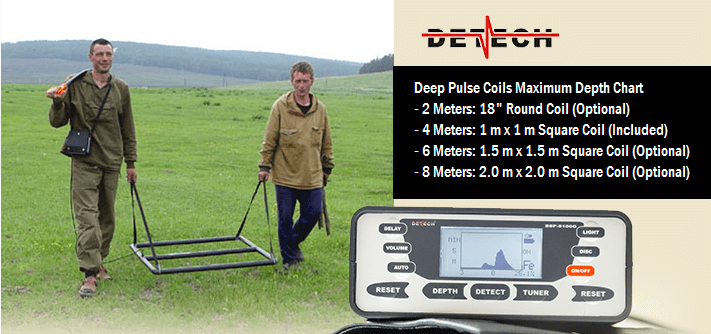 Detech Coil Depth Chart