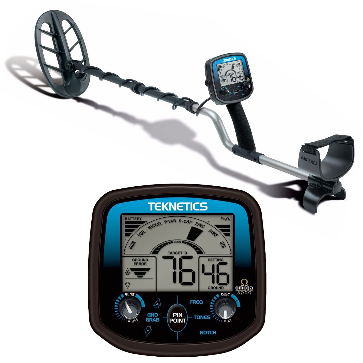 Teknetics Omega 8500 Metal Detector with Waterproof 11