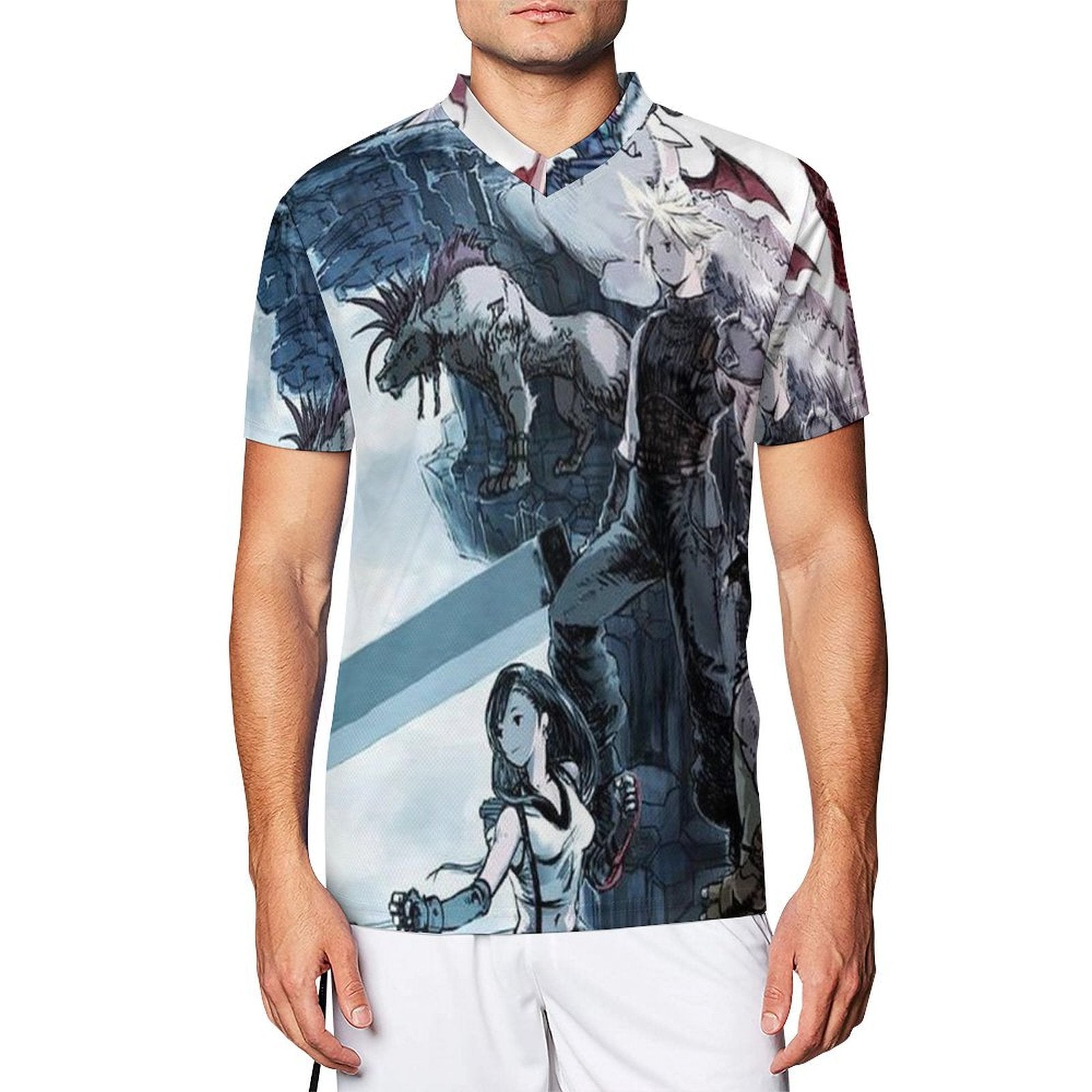 Camiseta de fútbol de arte Final Fantasy 7 personalizada 2024