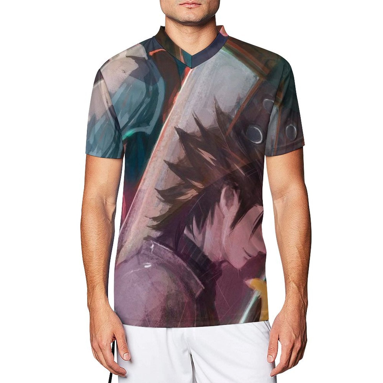 Personalizada fantasía final FF7 Zack y camiseta de Fútbol en la nube 2024