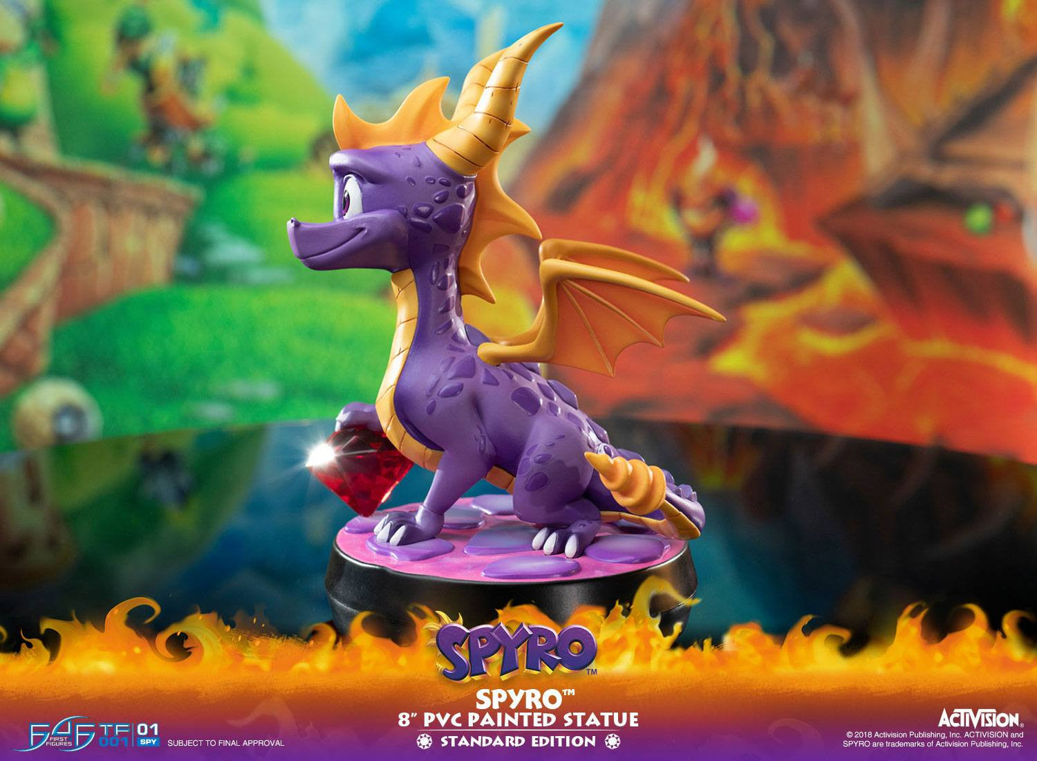 spyro pvc statue