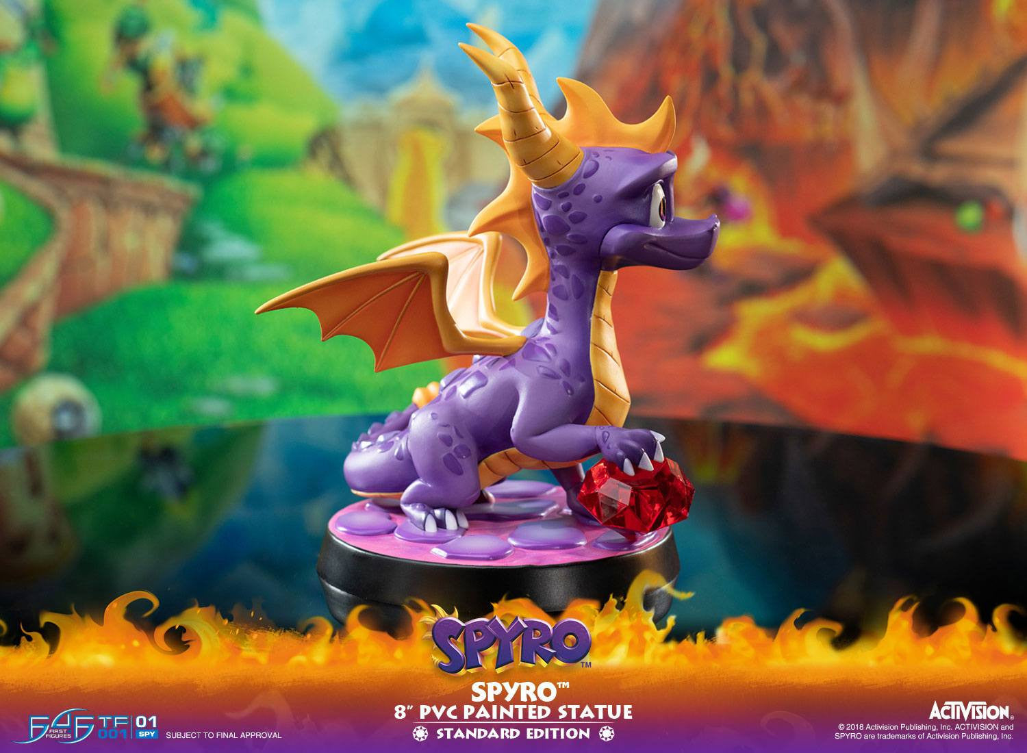 spyro pvc statue