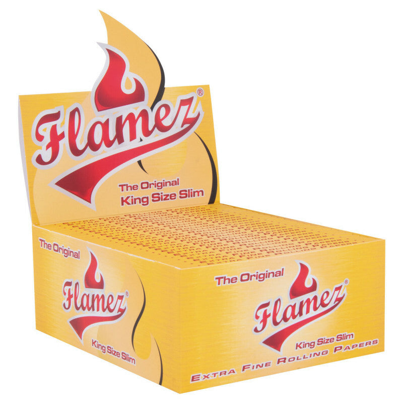 Flamez Yellow Kingsize Slim Box 50 Pcs - Grasscompany product image