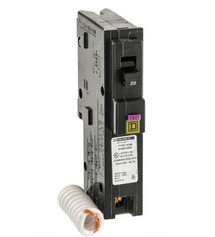 Square D Homeline 20 Amp Single Pole GFCI & AFCI Breaker