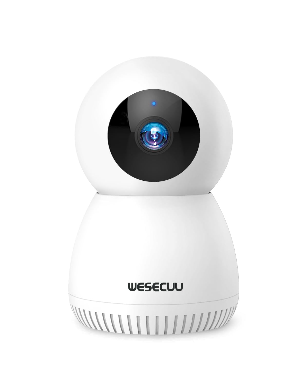 WESECUU Indoor 360 PTZ Camera, WiFi Baby Monitor, Motion Detection, Siren, Night Vision, 2-Way Talk, Cloud/SD - wesecuu product image