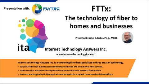 FTTx: The technology of fiber to homes and businesses