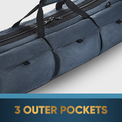 3 outer pockets