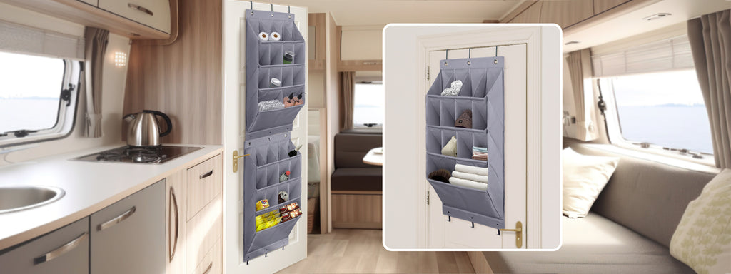 RV Storge ideas--Over the door shoe organizers