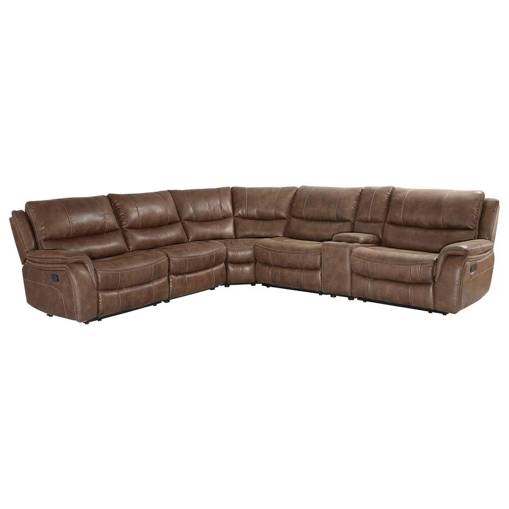 Lehi 6-Piece Manual Reclining Sectional - We Live Cozy