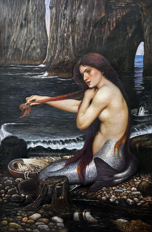 A Mermaid by John William Waterhouse Reproduction Painting