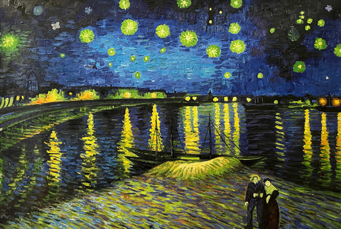 Starry Night Over the Rhone Reproduction Painting