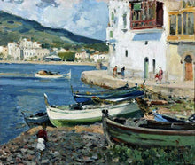 Coastal Village and Town Paintings