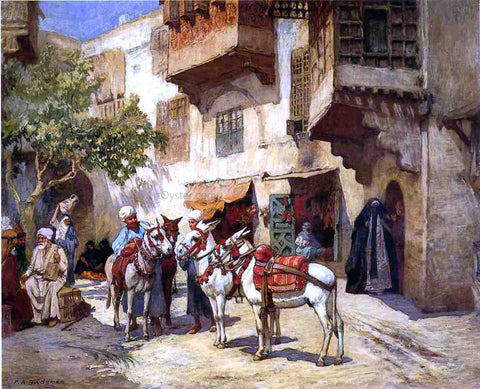 Marketplace in North Africa by Frederick Arthur Bridgeman