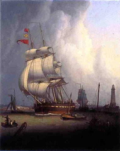 Ships Leaving Boston Harbor by Robert Salmon