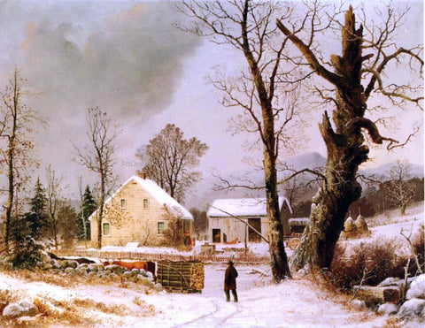 Winter Scene in New England by George Henry Durrie