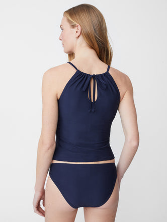 Navy Ocean Wave Jacquard St. Lucia Tankini Bottom