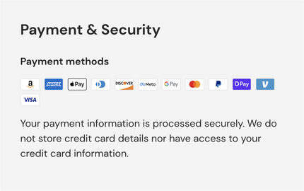 payment and security
