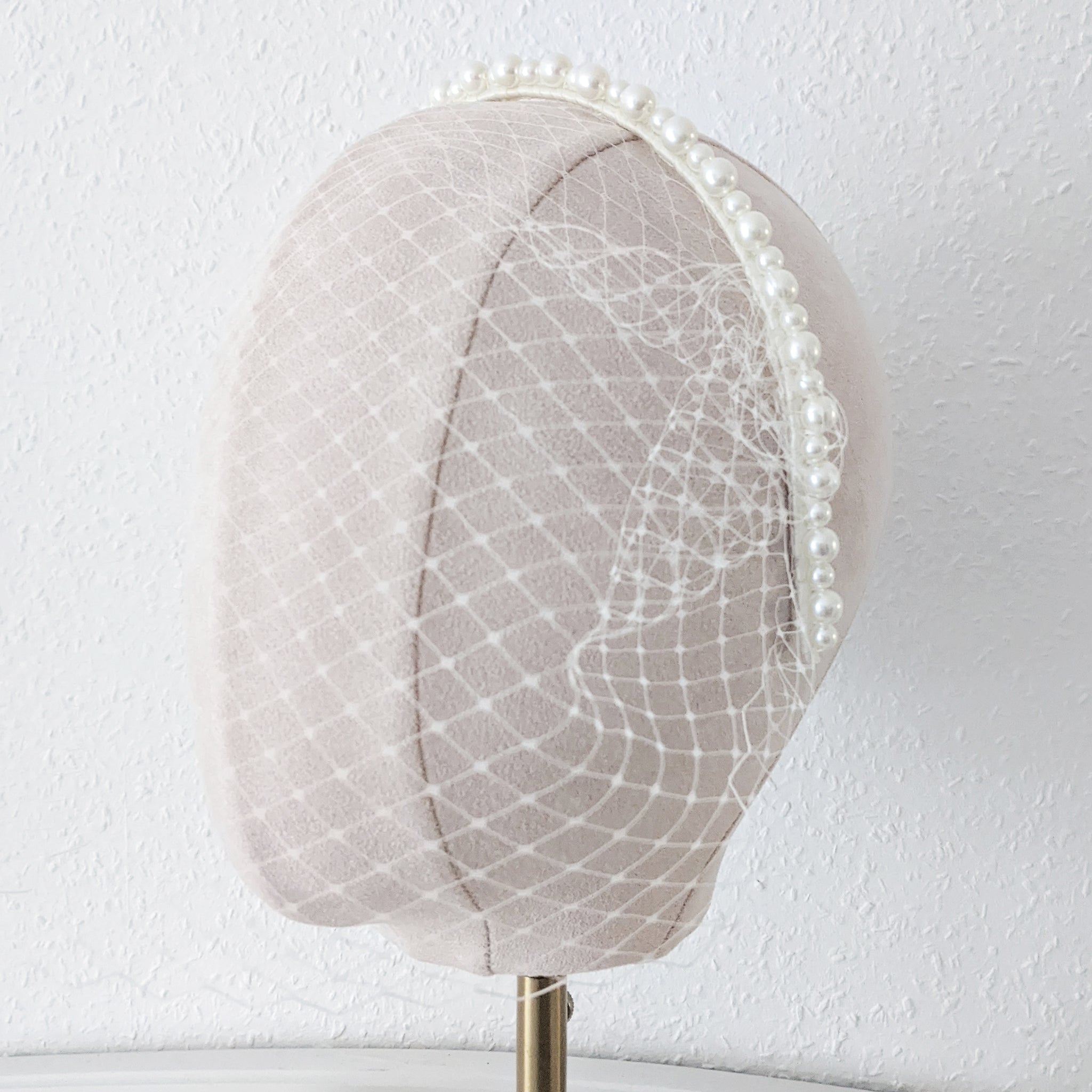 Bella Pearl Birdcage Veil Headband | Susie Warner